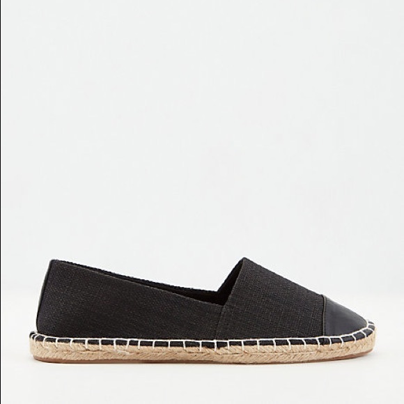 Le Chateau Black Canvas Espadrilles - Picture 2 of 6